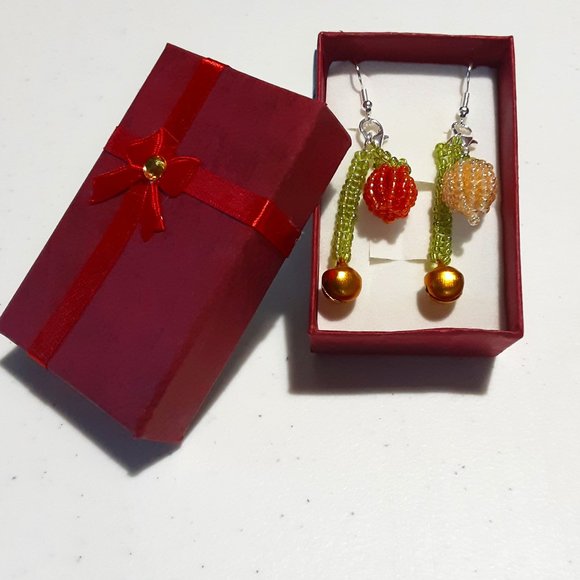 Professional Hippy Yoga Jewelry - 🍊Oranges, 🍋Lemons and the 🎊Bells of St Clements Earrings - unique